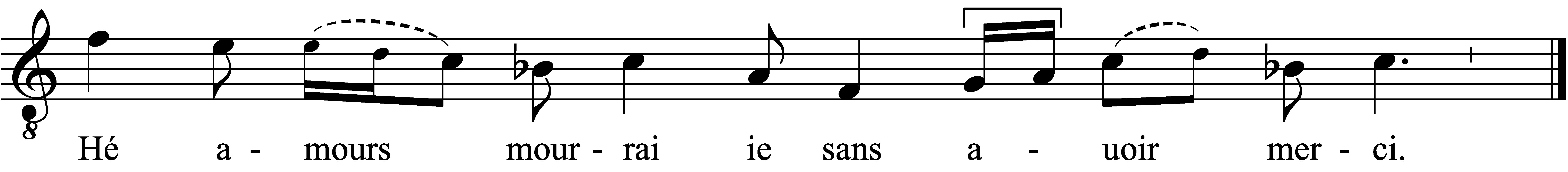Refrain musical notation
